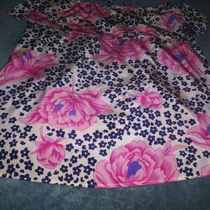 Yumi Kim Navy and Pink Top with Spagetti Straps